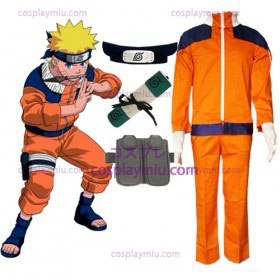 Naruto Uzumaki Cosplay pukuja ja lisävarusteet Set