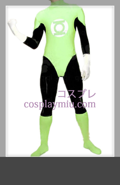 Classic Green Lantern Mies Latex catsuit