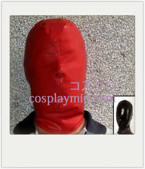 Sexy Red Nainen SM Latex Mask