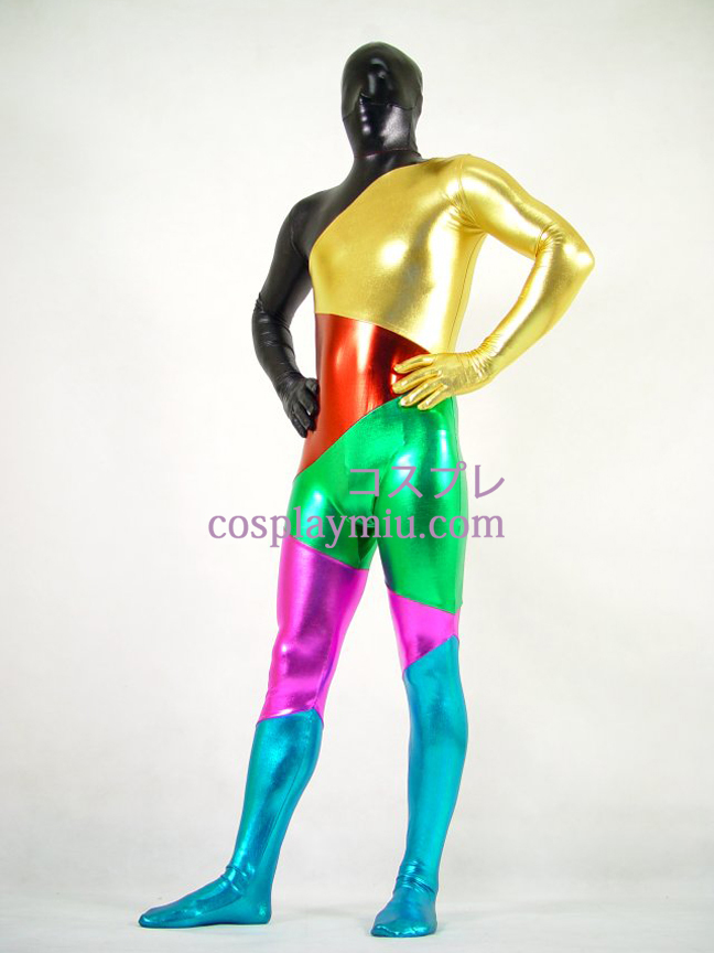 Shiny Metallic Kuusi Colers Unisex Zentai Suit