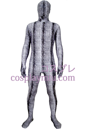 Harmaa Spandex Lycra Zentai Suit