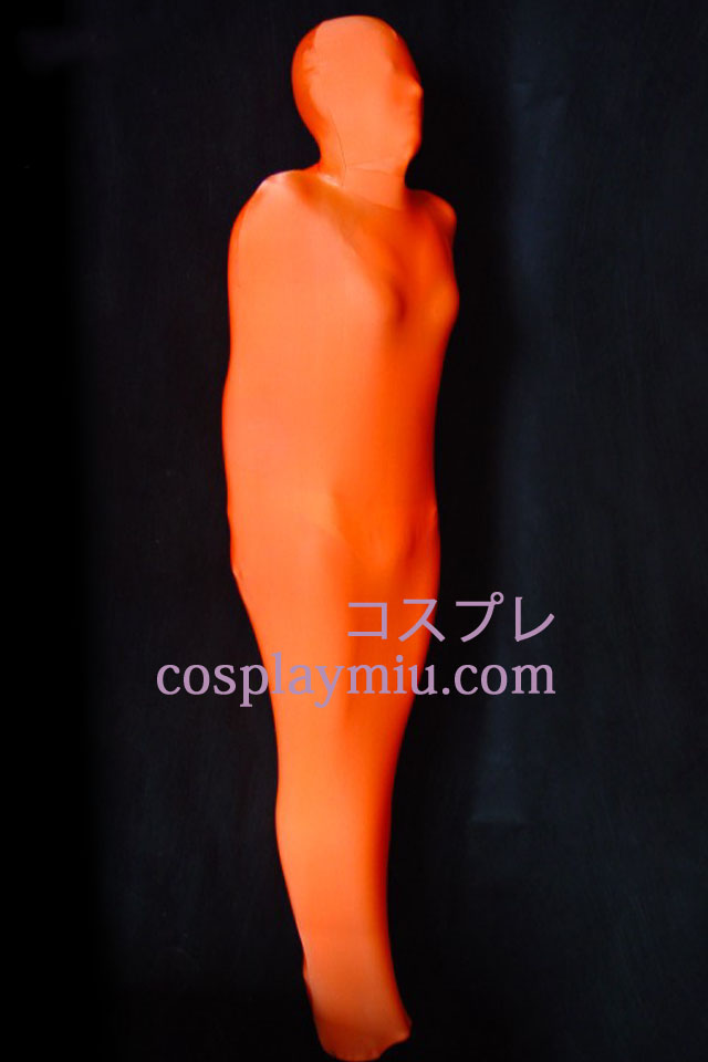 Oranssi Punainen Muumio Silky Lycra Zentai Suit