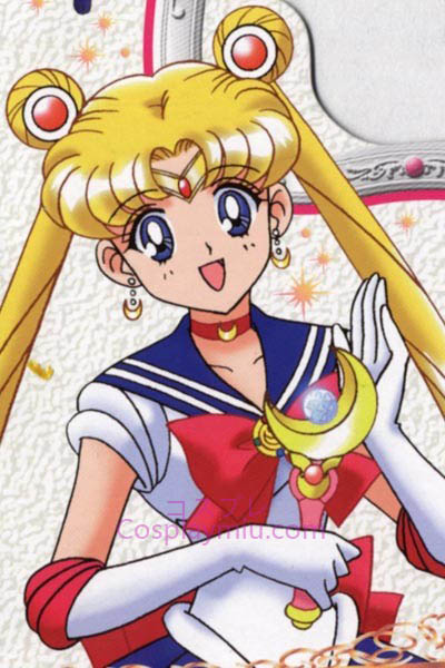 Sailor Moon Tsukino Usagi Long Cosplay peruukki