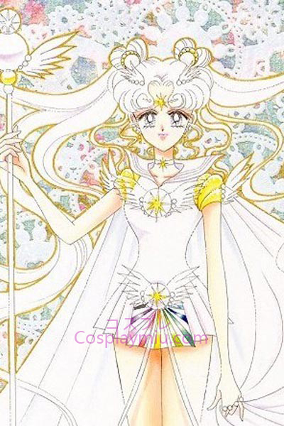 Sailor Moon Tsukino Usagi Sailor Moon Silver Long Cosplay peruukki