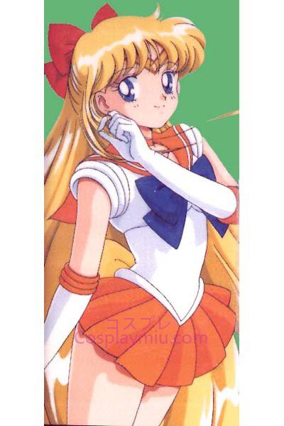 Sailor Moon Aino Minako Sailor Venus Long Cosplay peruukki