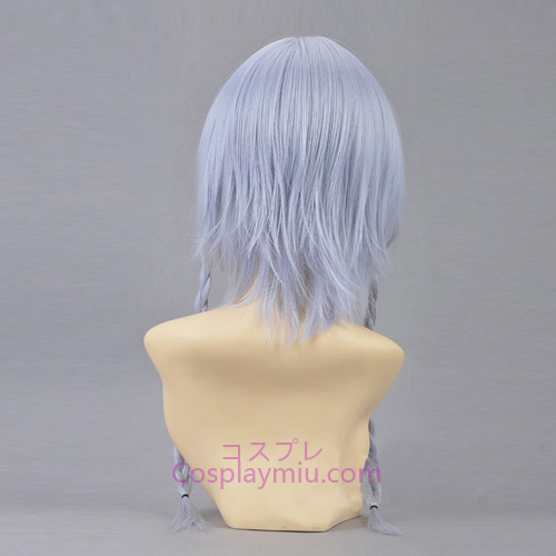 Touhou Project Izayoi Sakuya Vaaleanvioletti Lyhyt pitkät Braid Cosplay peruukki